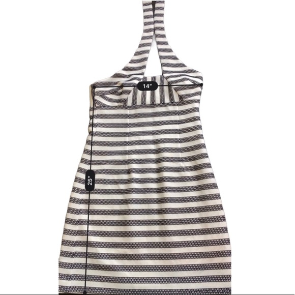 Trina Turk Halter Mini Dress Stripes Size 2 - Picture 3 of 4
